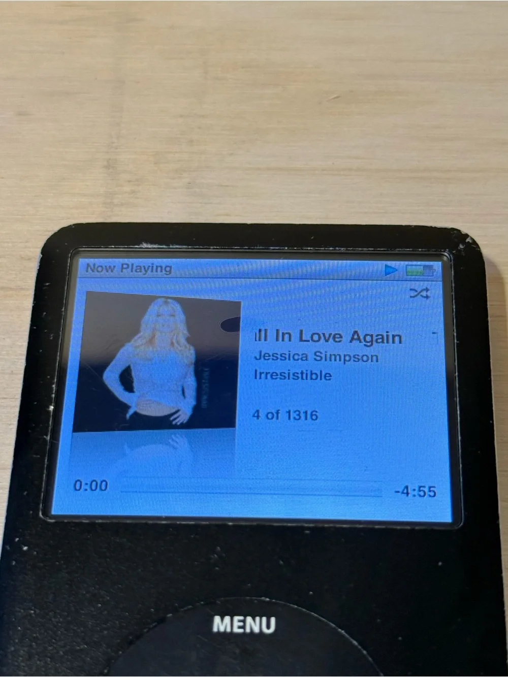 iPod Model:A1136 6thGen 80GB Blk BAD HARD DRIVE/Battery 30m-1Hr For-Parts/Repair